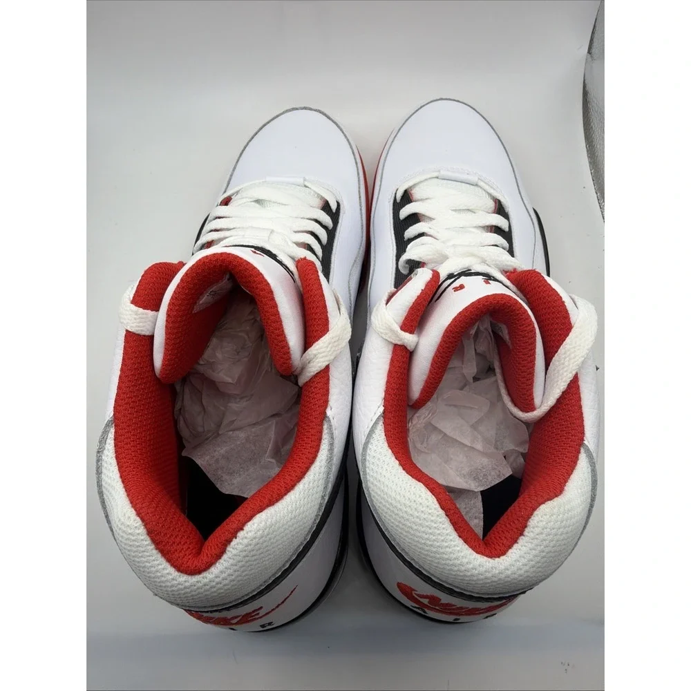 Nike Flight Legacy Men's Shoes White Red BQ4212 100 Size 11.‎ New